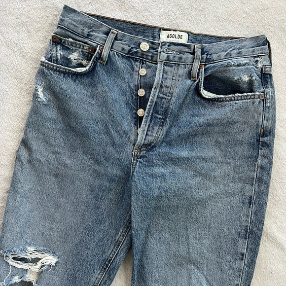 Agolde 90’s Pinch Waist high rise straight leg jeans in backdrop size 26 - Picture 3 of 10